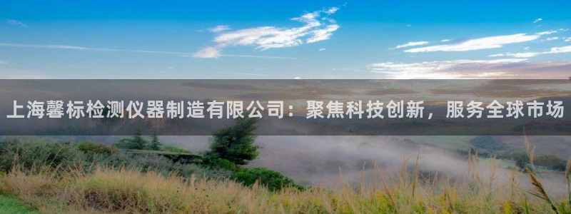 门徒娱乐平台真的假的：上海馨标检测仪器制造有限公司：聚焦科技