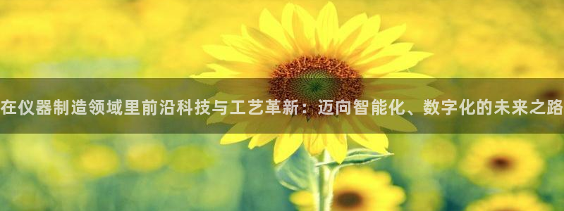 门徒娱乐登录中心在哪看：在仪器制造领域里前沿科技与工艺革新：