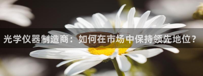 门徒娱乐招商停判官333OO：光学仪器制造商：如何在市场中保