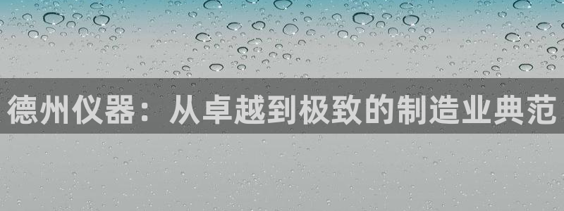 门徒娱乐平台网址：德州仪器：从卓越到极致的制造业典范