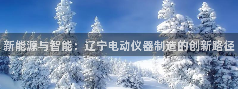 门徒娱乐平台安全吗现在：新能源与智能：辽宁电动仪器制造的创新