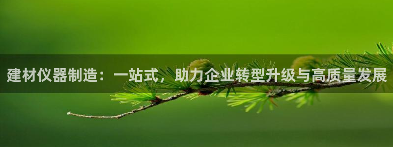 门徒娱乐手机登录版：建材仪器制造：一站式，助力企业转型升级与