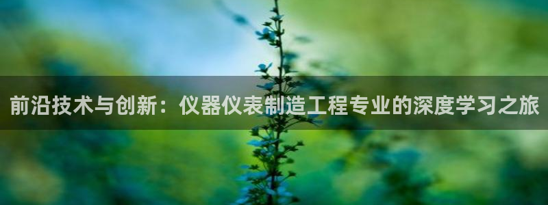 门徒娱乐有人被黑吗：前沿技术与创新：仪器仪表制造工程专业的深