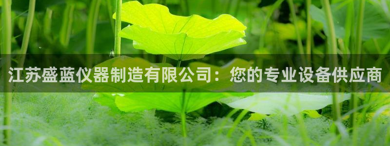 门徒娱乐招商47344：江苏盛蓝仪器制造有限公司：您的专业设