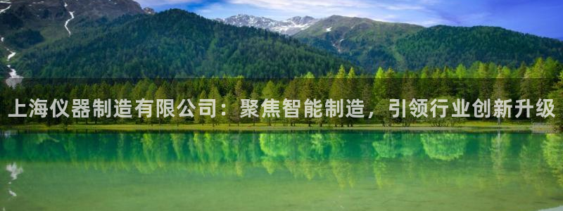 门徒娱乐链接是什么东西：上海仪器制造有限公司：聚焦智能制造，