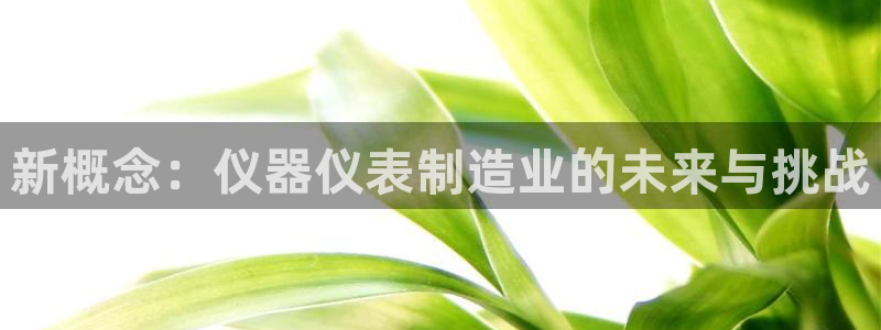 门徒娱乐注册成判官333OO：新概念：仪器仪表制造业的未来与