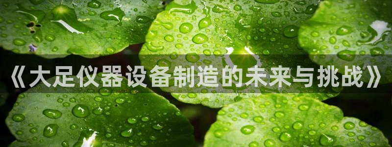 门徒娱乐 - 门徒娱乐注册app平台：《大足仪器设备制造的未