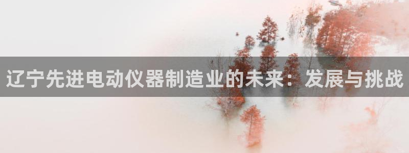 门徒娱乐集团官网首页：辽宁先进电动仪器制造业的未来：发展与挑