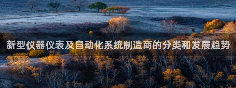 门徒娱乐登录平台网址：新型仪器仪表及自动化系统制造商的分类和