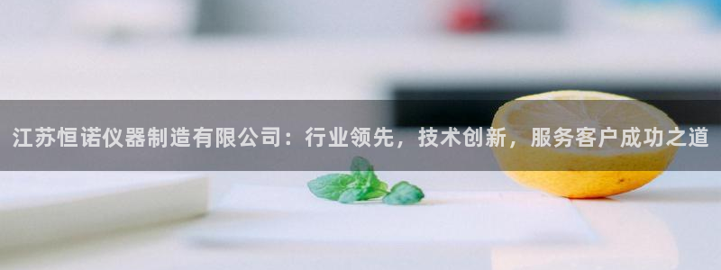 门徒娱乐技术q：江苏恒诺仪器制造有限公司：行业领先，技术创新